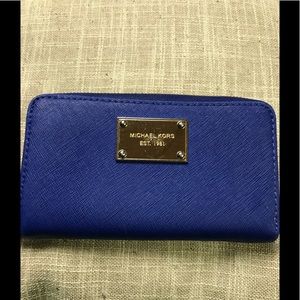 michael kors royal blue wallet
